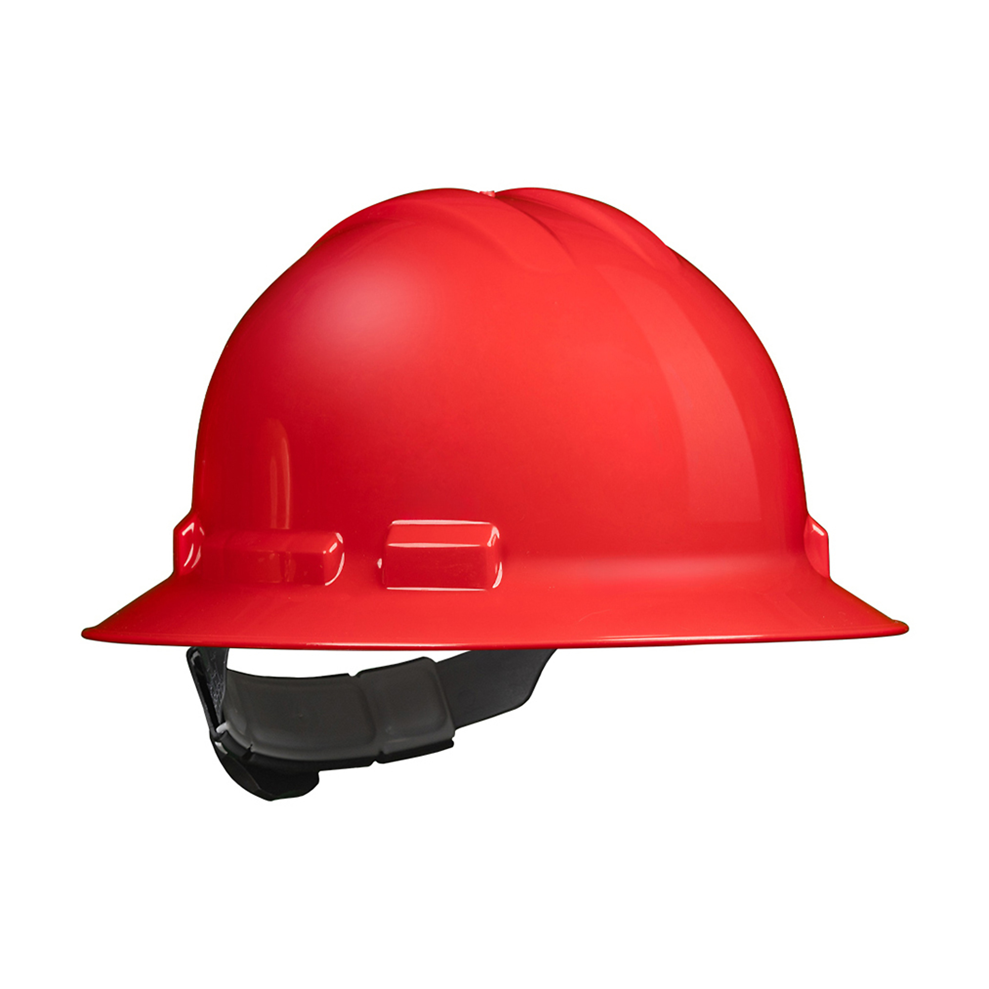 Malta Dynamics 4-Point Ratchet Full Brim Hard Hat — Polyethylene Shell, Type 1, Class E & G, ANSI/ISEA/OSHA Compliant, Red, Model# HHR2004